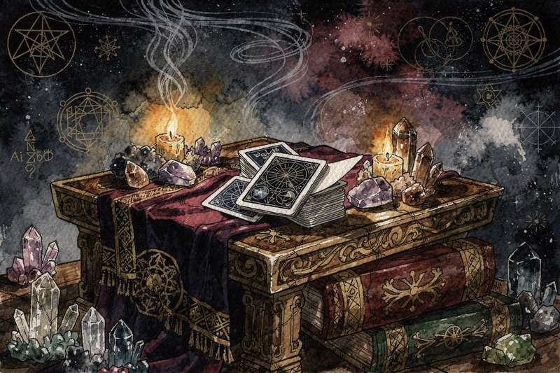 Carta del Tarot interpretada según la astrología para Cáncer y su conexión con la intuición.