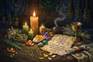 Hechizo de Buena Suerte: Guía Completa del Hechizo, Materiales y Pasos del Ritual