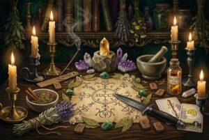 Hechizo de Éxito: Guía Completa de Hechizos, Materiales y Pasos del Ritual