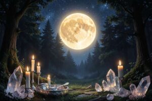 Luna de Ciervo (Julio): Significado, Energía y Rituales de Luna Llena