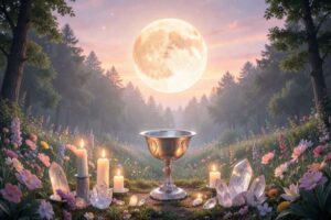 Luna de Fresa (Junio): Significado, Energía y Rituales de Luna Llena