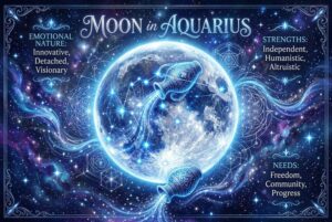 Luna en Acuario: Naturaleza Emocional, Fortalezas y Necesidades