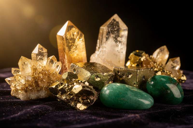 Cristal de estibina de color gris metálico con estructura prismática sobre superficie oscura.