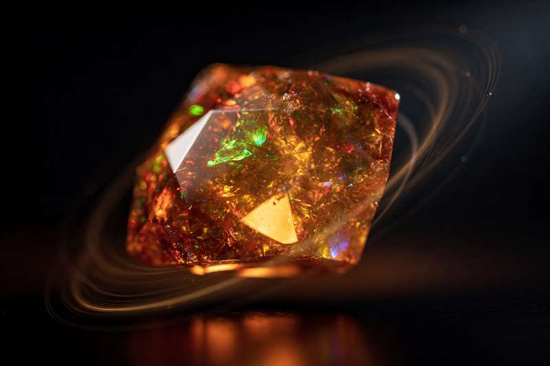 Piedra de ópalo de fuego con tonos naranjas y rojos brillantes que transmiten energía vital y transformación espiritual.
