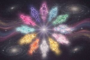 Representación visual de las diferentes razas estelares y su procedencia cósmica en el universo.