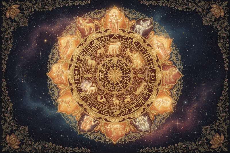 Configuración planetaria que influye en el destino según los principios de la astrología vedanta hindú.