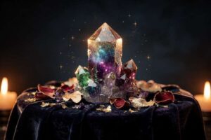 Significado de la Piedra de Luna Arcoíris: El Cristal de la Magia Femenina Divina
