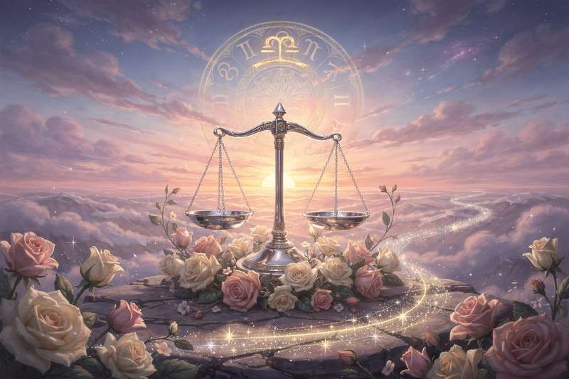 Horóscopo anual de Libra 2026 con predicciones sobre amor, carrera y desarrollo personal.