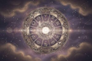 Estructura astrológica del zodiaco con enfoque en la décima casa y su influencia sobre la vida profesional y pública.