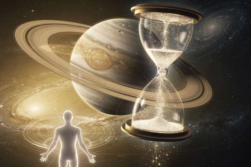 Diagrama astrológico que muestra la posición de Saturno durante la etapa de transformación personal entre los 27 y 30 años.