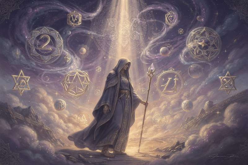 Mazo de cartas de juego tradicionales dispuestas en patrón de lectura adivinatoria sobre superficie oscura.