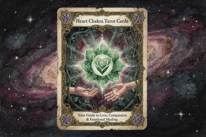 Centro energético del pecho iluminado por un corazón brillante que representa el equilibrio emocional y la conexión amorosa en...