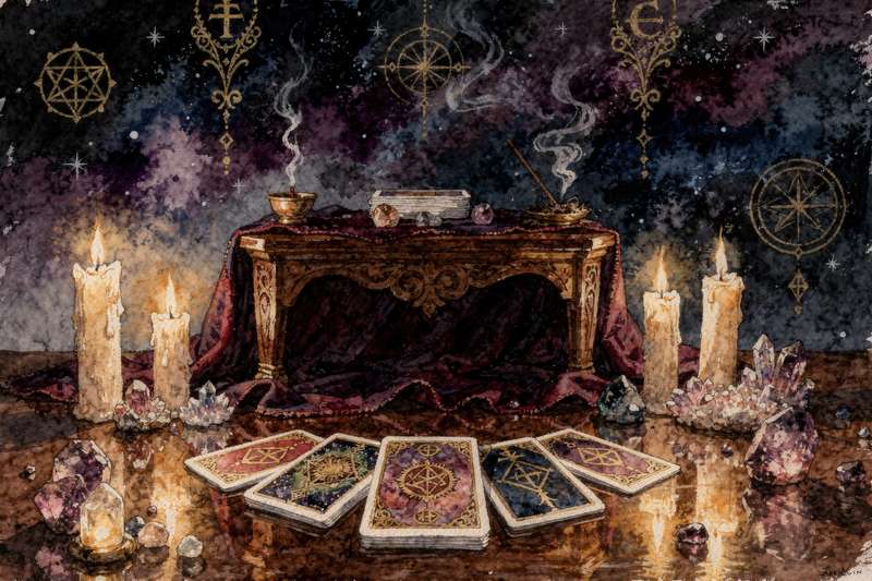 Mazo de cartas de tarot enfocado en el chakra cardíaco con ilustraciones que simbolizan el amor, la compasión y la sanación...
