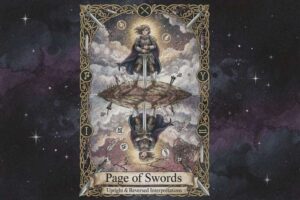 Paje de Espadas Significados del Tarot: Interpretaciones Uprigh & Invertidas