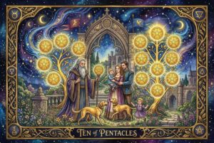 Significados de la Carta del Tarot Diez de Oros: Guía Completa sobre Riqueza y Legado