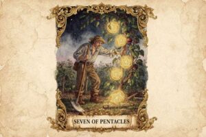 Significados del Tarot Siete de Pentáculos: Una Guía sobre la Paciencia y el Crecimiento Sostenible