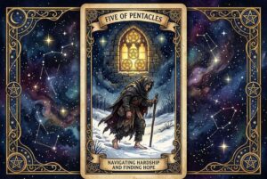 Cinco de Pentáculos Tarot: Significados, Dificultad y Esperanza