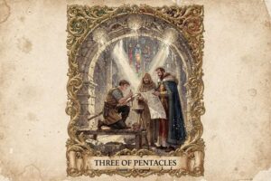 Tres de Oros Tarot: Significados de Colaboración, Trabajo en Equipo y Maestría