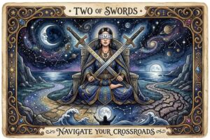 Significado de la Carta de Tarot Dos de Espadas: Navega tus Encrucijadas