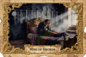 Nueve de Espadas Tarot: Significados de Ansiedad, Miedo y Tormenta Interior Explicados