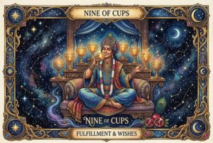 Significados del Nueve de Copas del Tarot: Tu Guía para la Plenitud y los Deseos