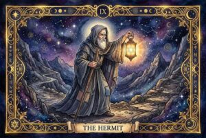 El Ermitaño Tarot: Significados de la Carta y tu Guía para la Sabiduría Interior