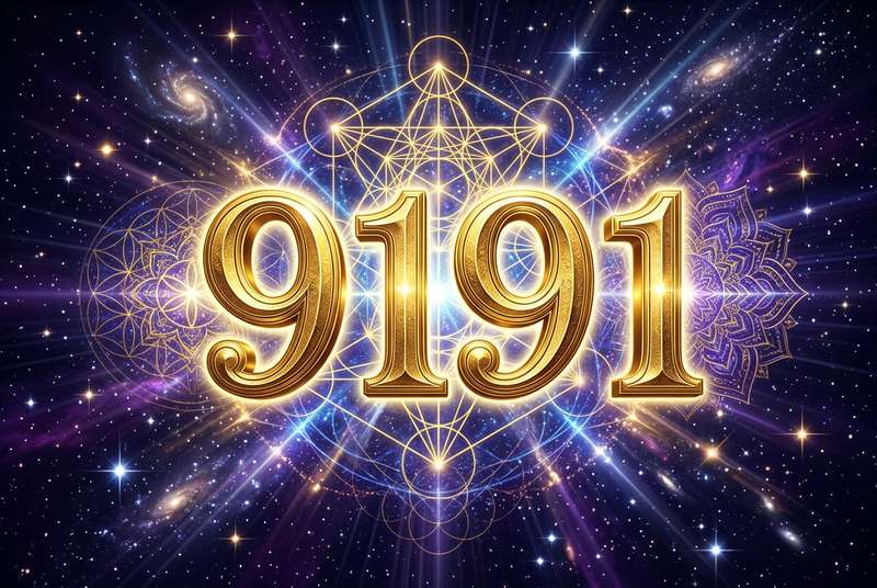 Secuencia numérica 9191 que representa transformación espiritual y evolución del alma en el camino del despertar.