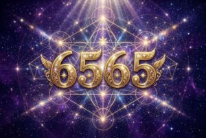 Secuencia numérica 6565 con simbolismo espiritual que representa la transformación personal y el equilibrio en la vida cotidiana.