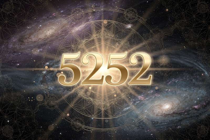 Combinación numérica que representa la secuencia sagrada 5252 con energía divina de reconciliación y compasión espiritual.