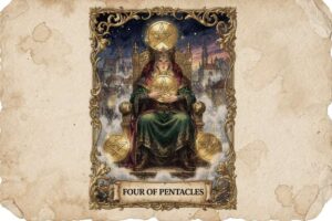 Significados de la Carta del Tarot Cuatro de Pentáculos: Una Guía sobre la Abundancia y el Control