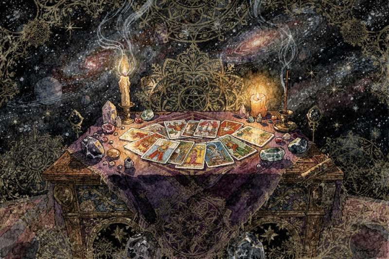 Tirada de tarot enfocada en armonía y toma de decisiones para personas nacidas bajo el signo de Libra.