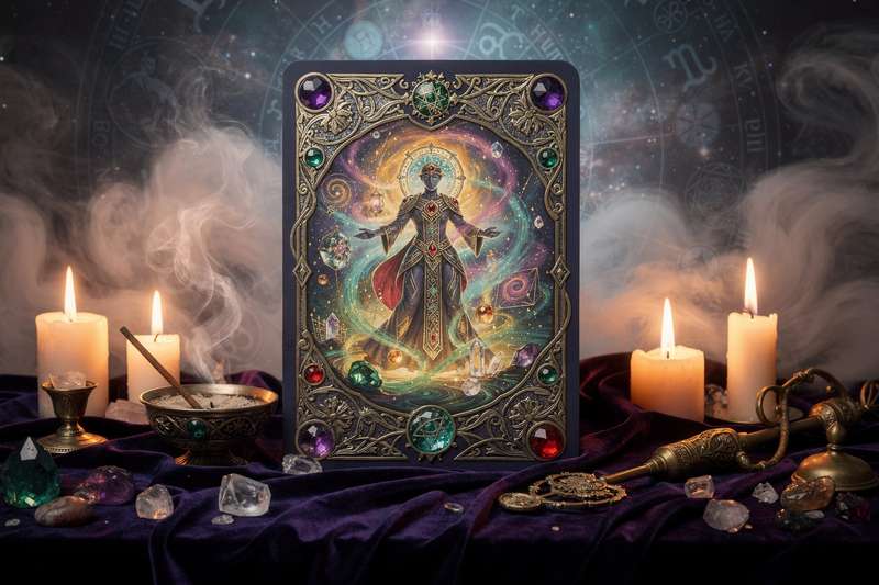 Baraja de tarot extendida sobre superficie oscura mostrando cartas para lecturas de sí o no.