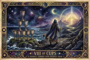 Ocho de Copas Tarot: Significados de la Carta de un Viaje Hacia tu Bien Mayor