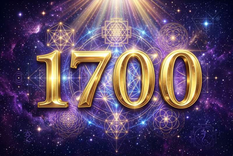 Combinación de cifras 1700 que representa el empoderamiento y el control del destino personal en la numerología angélica.