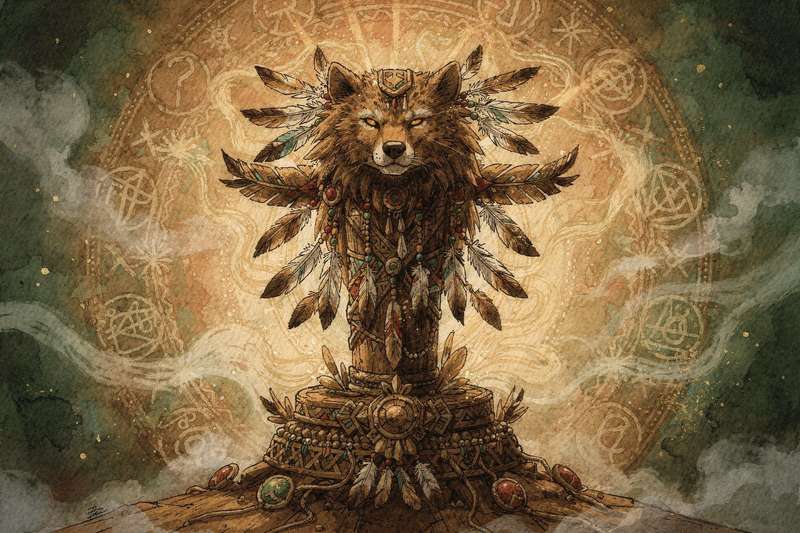 Representación visual de diferentes animales silvestres simbolizando la conexión espiritual y el poder interior de cada ser.