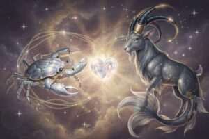 Pareja heterosexual representando la conexión emocional y profesional entre dos signos zodiacales opuestos.