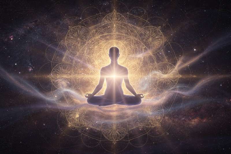 Persona realizando ejercicios de meditación y mindfulness como parte de su transformación personal diaria.