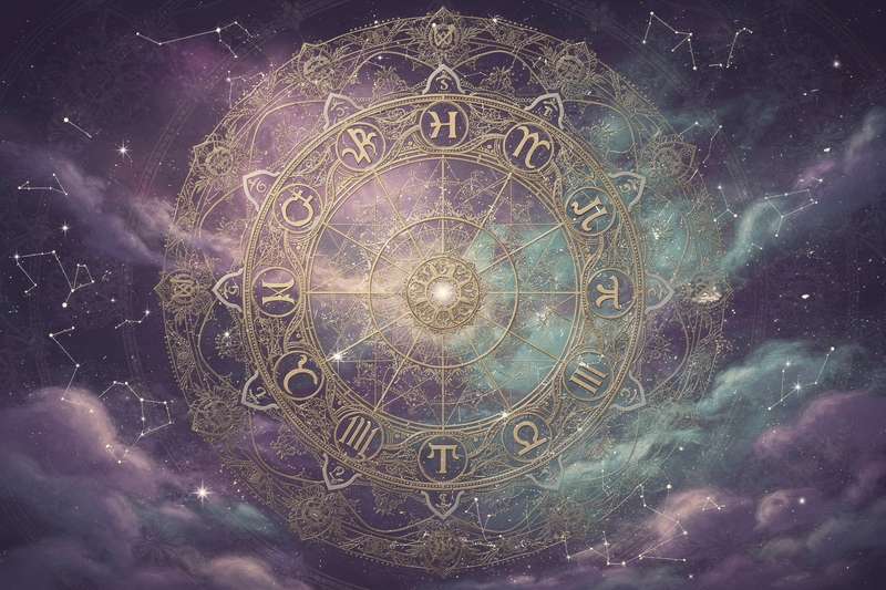 Representación de los doce signos zodiacales con símbolos que ilustran patrones de enfado y agresividad según la posición de...