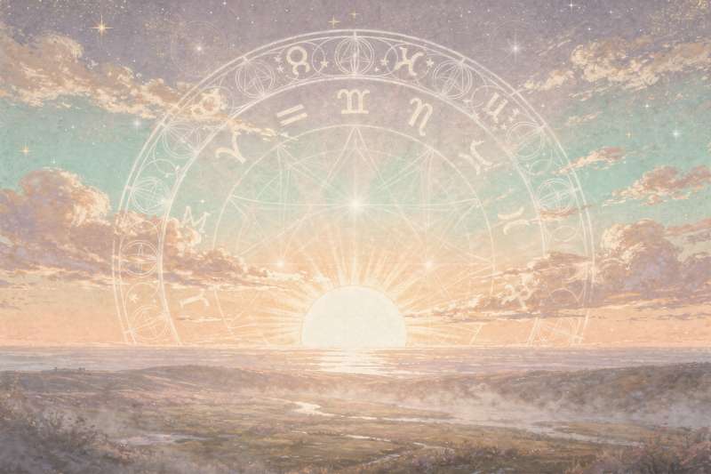 Carta astral que muestra la posición del Sol en Aries con Ascendente Escorpio, revelando la combinación de energías ardientes...