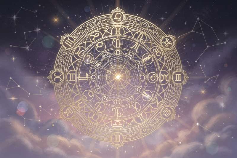 Posiciones planetarias y signos del zodiaco representados en una rueda astrológica para consulta semanal.