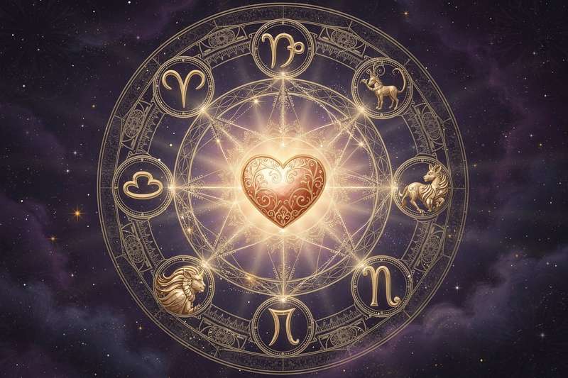 Alineación planetaria de Venus y Marte que representan la química y compatibilidad romántica en las cartas astrales.