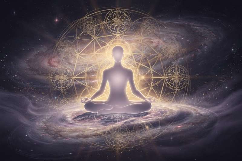 Persona con los brazos extendidos hacia el cielo descubriendo su libertad y potencial espiritual a través de la aceptación de...