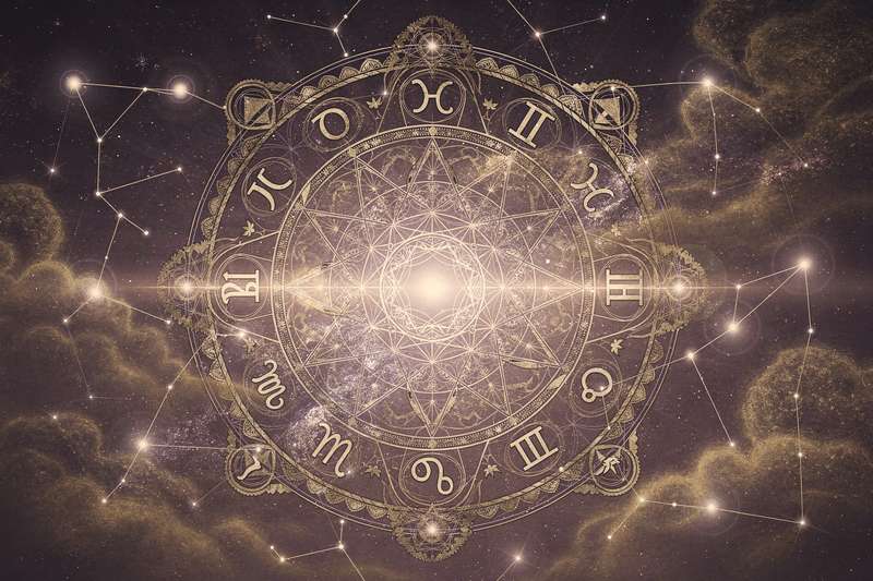 Diagrama astral mostrando la posición de Urano y Neptuno en semicuadratura aspectual durante un tránsito astrológico.